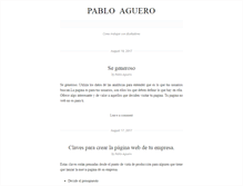 Tablet Screenshot of pabloaguero.com